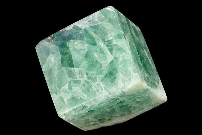 Polished Green Fluorite Cube - Mexico #153393